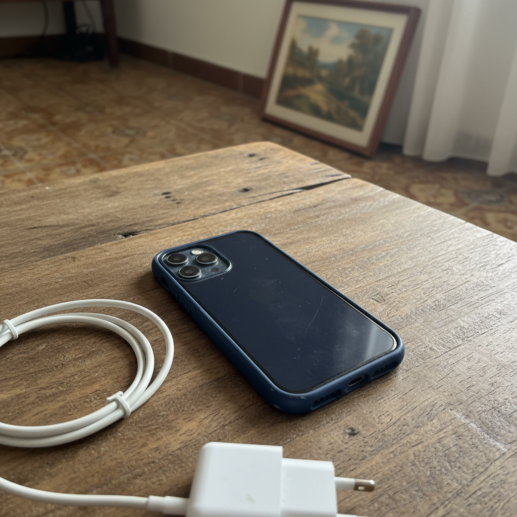 iPhone 13 Azul Marino + Funda y Cargador