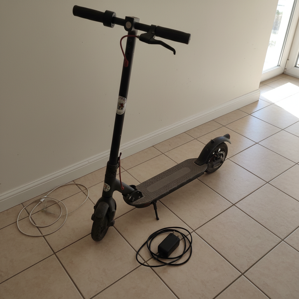 Patinete Eléctrico con su cargador original